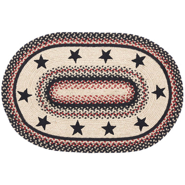 Colonial Star Jute Braided Rug Oval 20